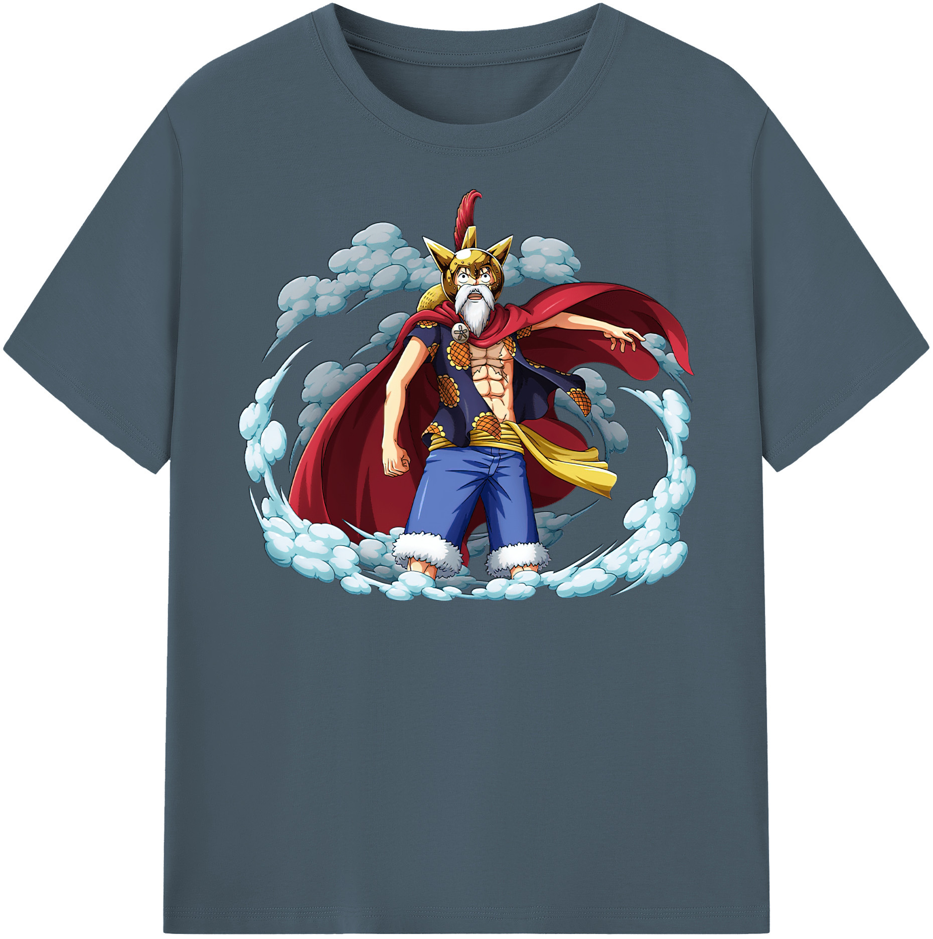 ワンピース モンキー・D・ルフィ ONE PIECE Monkey D. Luffy 綿100％半袖Tシャツ（フロントプリント）